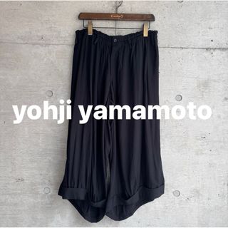 yohji yamamoto+Noir ドレープギャザー 袴パンツ ワイドパンツ