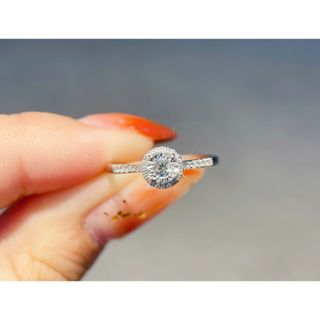 天然ダイヤモンドリング0.25ct　k18(リング(指輪))