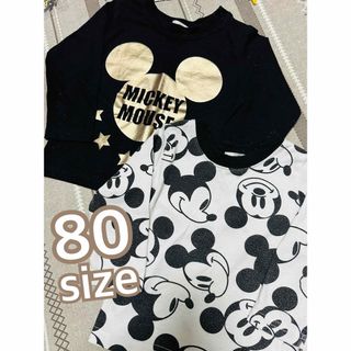 可愛いミッキーのお洋服２枚セット♡　80サイズ(トレーナー)