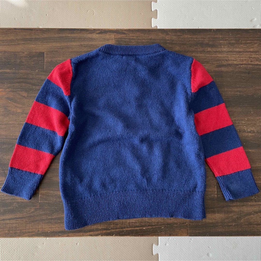 babyGAP(ベビーギャップ)のBabyGap ベビーギャップ セーター 消防車 2歳 95cm 青 冬 男の子 キッズ/ベビー/マタニティのキッズ服男の子用(90cm~)(ニット)の商品写真