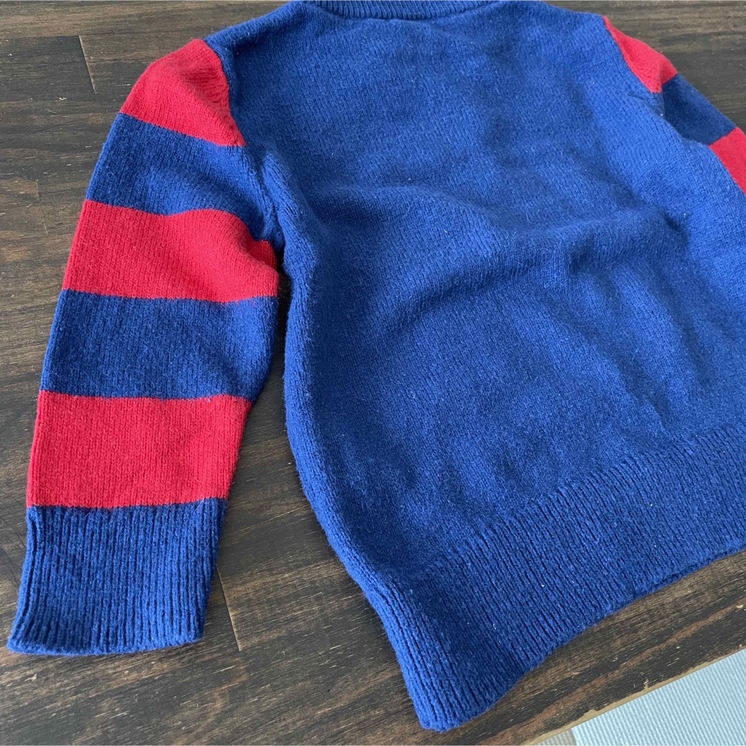 babyGAP(ベビーギャップ)のBabyGap ベビーギャップ セーター 消防車 2歳 95cm 青 冬 男の子 キッズ/ベビー/マタニティのキッズ服男の子用(90cm~)(ニット)の商品写真