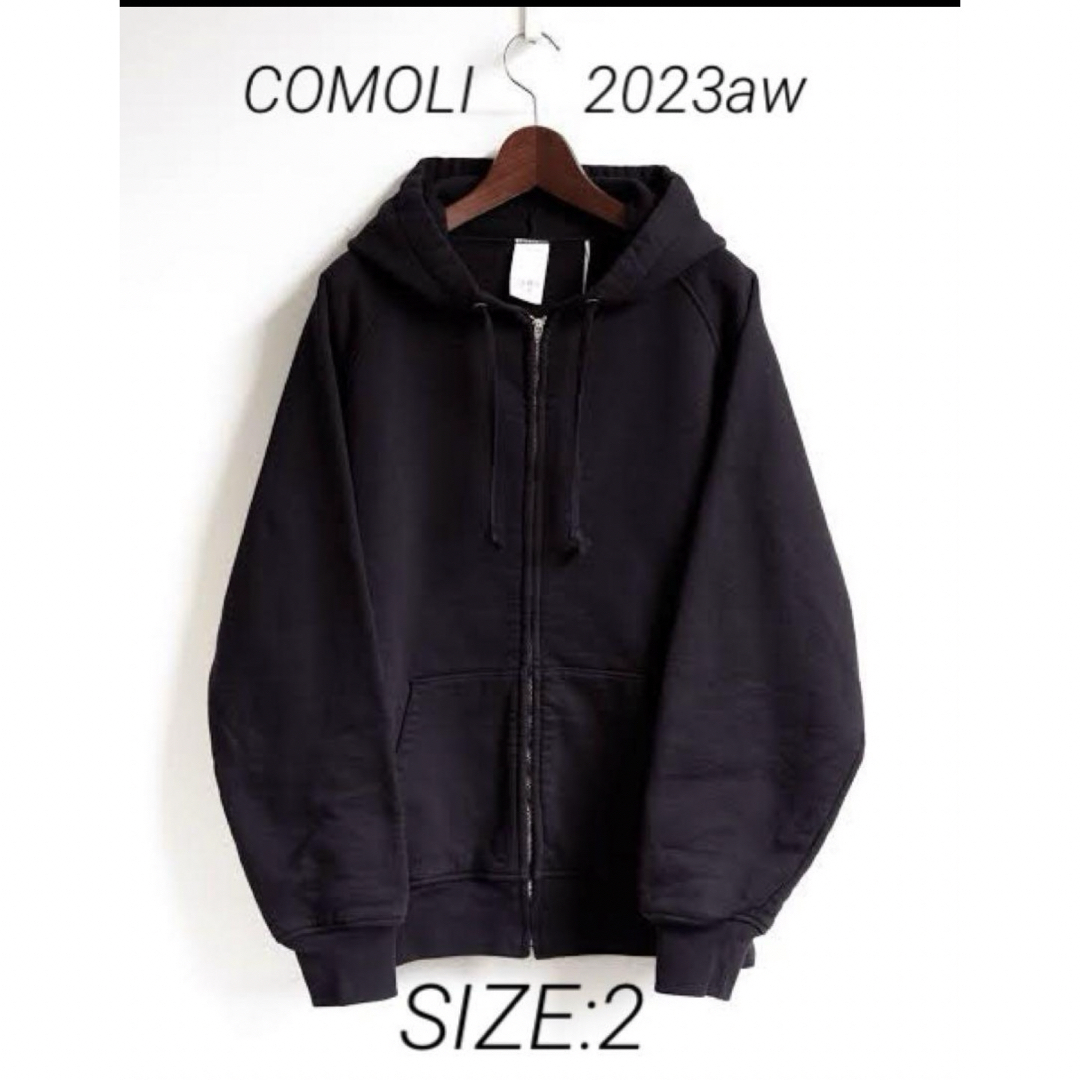 COMOLI - 新品タグ付 23aw COMOLI 吊裏毛ジップパーカー 2の通販 COMOLI - 新品タグ付 23aw COMOLI 吊裏毛ジップパーカー 2の通販