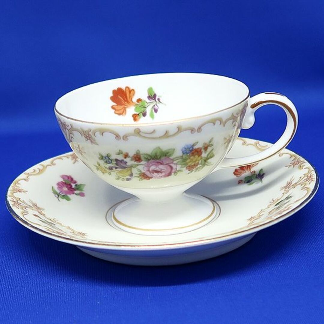 Noritake(ノリタケ)のNoritake オールド ノリタケ 月桂樹 M印 デミタスカップ ＆ ソーサー インテリア/住まい/日用品のキッチン/食器(食器)の商品写真