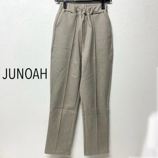 ジュノア(JUNOAH)の★2454 JUNOAH センターステッチ厚手 テーパードパンツ グレージュ M(その他)