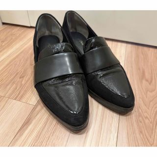 スリーワンフィリップリム(3.1 Phillip Lim)の3.1PhillipLim ブラック　ローファー　エナメル　スエード　黒　リム(ローファー/革靴)