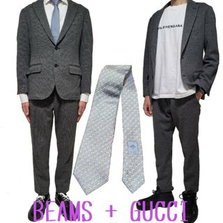 BEAMS - 【美品】beams heart スーツ上下セット + GUCCIネクタイ