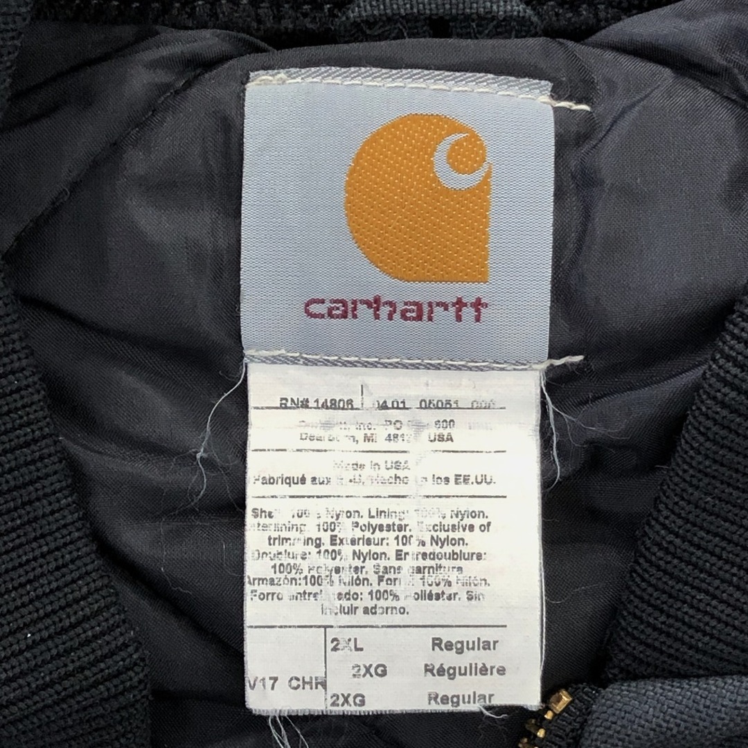 carhartt - USA製 Carhartt カーハート ナイロン 中綿 ベスト 大きい