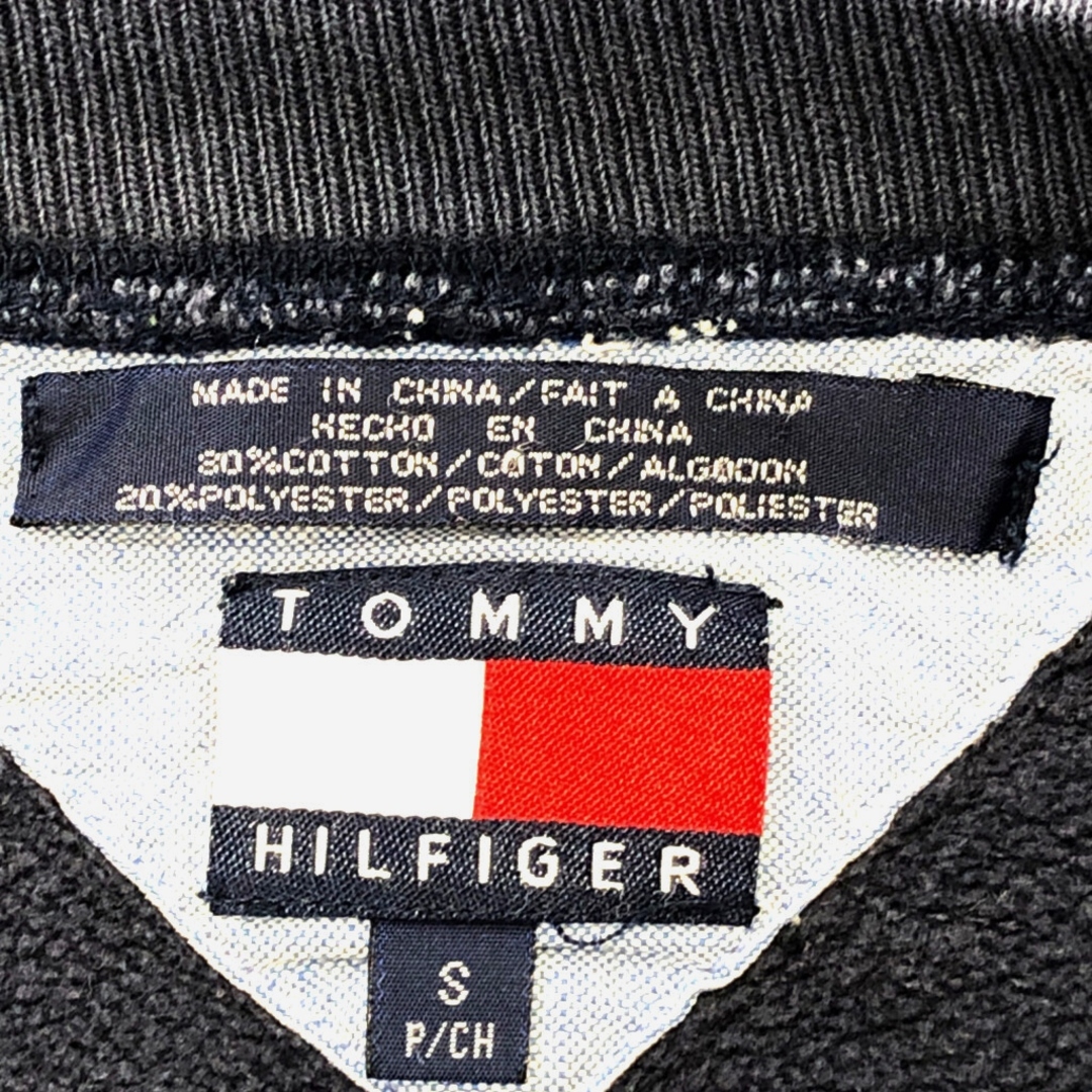 TOMMY HILFIGER(トミーヒルフィガー)のTOMMY HILFIGER トミーヒルフィガー ワンポイントロゴ コットン スウェット カジュアル ネイビー (メンズ S) 中古 古着 P2002 メンズのトップス(スウェット)の商品写真