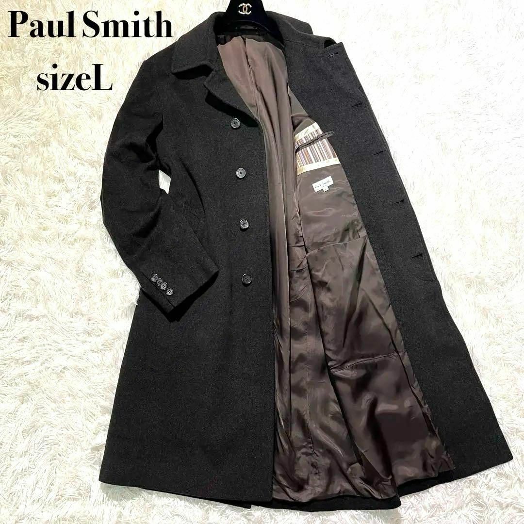 Paul Smith(ポールスミス)のPaul Smith☆ポールスミス　ステンカラーコート　カシミヤ100% L メンズのジャケット/アウター(ステンカラーコート)の商品写真