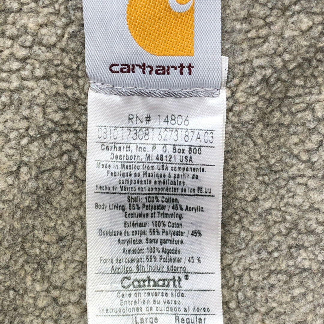 carhartt(カーハート)のSALE///// Carhartt カーハート ダック地 アクティブベスト ワーク 企業 ブラウン (メンズ L) P2013 メンズのジャケット/アウター(その他)の商品写真
