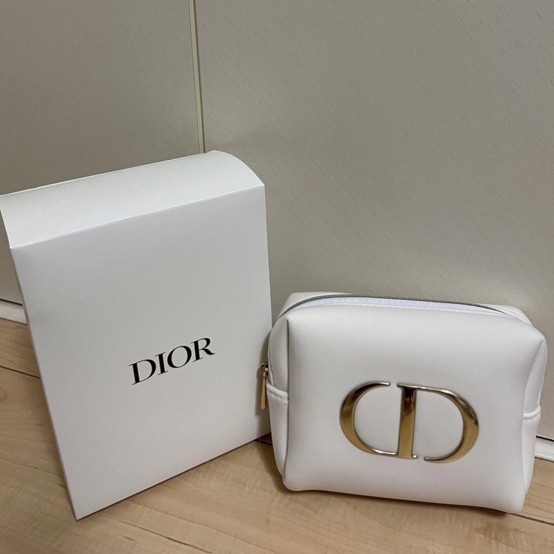 新品未使用 DIOR ディオール ポーチ ノベルティ 白 - ポーチ