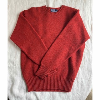 ポロラルフローレン(POLO RALPH LAUREN)のラルフローレン シェトランドセーター 赤 Ｍサイズ(ニット/セーター)