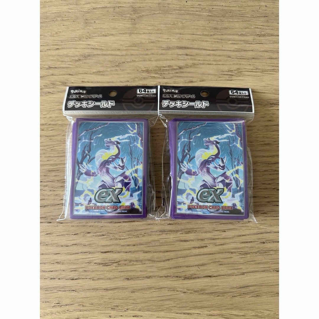 ポケモンカードゲーム デッキシールド ミライドン 2個セット エンタメ/ホビーのトレーディングカード(カードサプライ/アクセサリ)の商品写真