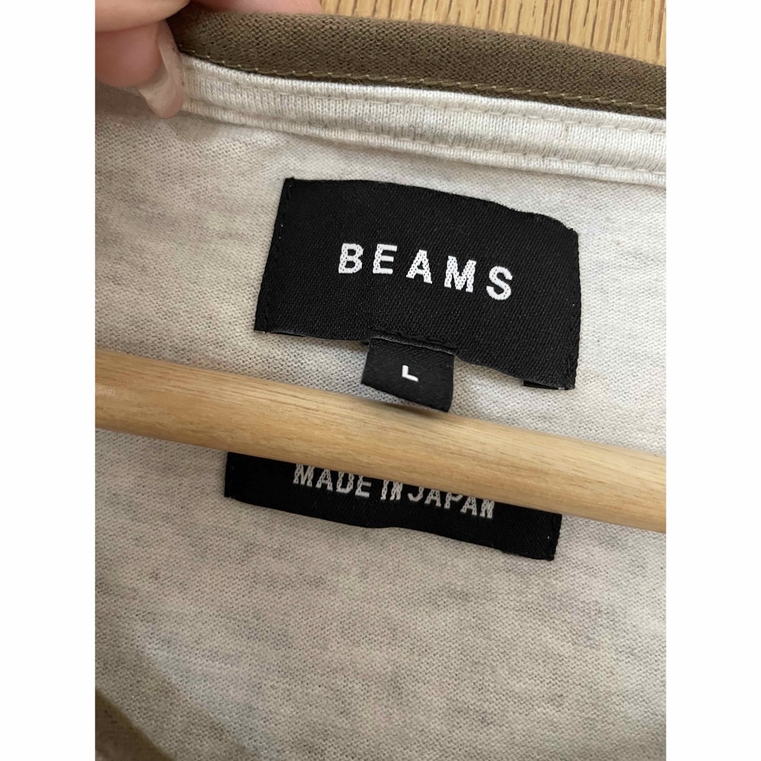 BEAMS(ビームス)の新品未使用BEAMSビームス　 長袖カットソー　Ｌ  メンズのトップス(Tシャツ/カットソー(七分/長袖))の商品写真