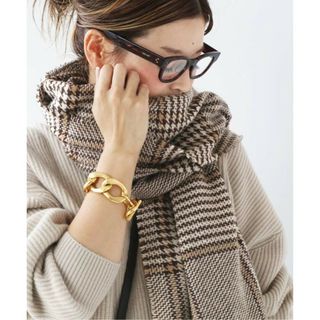 ドゥーズィエムクラス(DEUXIEME CLASSE)の美品【ALONPI CASHMERE / アロンピ カシミア】チェックストール(ストール/パシュミナ)