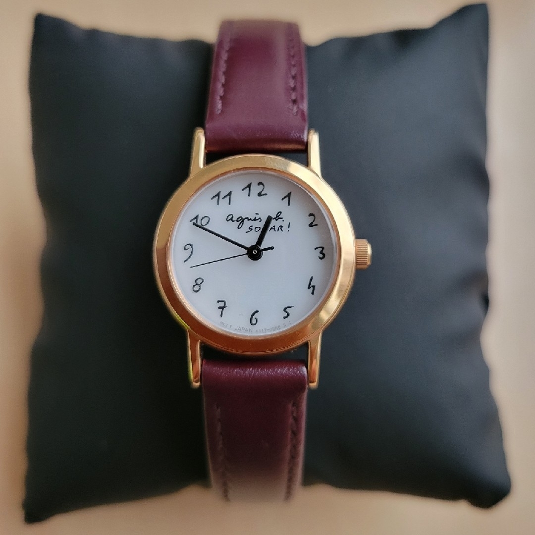agnes b.(アニエスベー)のアニエスベー 時計 SOLAR バーガンディ FBSD962 レディース腕時計 レディースのファッション小物(腕時計)の商品写真