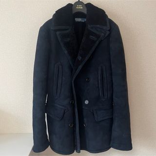 ポロラルフローレン(POLO RALPH LAUREN)の☆最安値　POLO RALPH LAUREN リアル ムートンコート S 紺(レザージャケット)