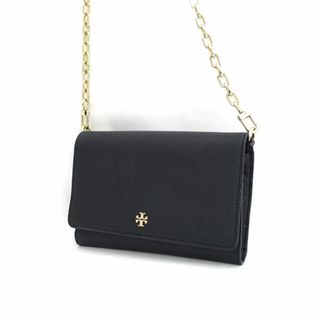 トリーバーチ(Tory Burch)のTORY BURCH / トリーバーチ ■ショルダーバッグ 財布 チェーン ブラック ゴールドカラー 【バッグ/バック/BAG/鞄/カバン】 ブランド【中古】 [0990012679](財布)