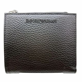 アルマーニ(Armani)のARMANI 二つ折り財布　黒　コインケース　レディース　新品　メンズ(財布)