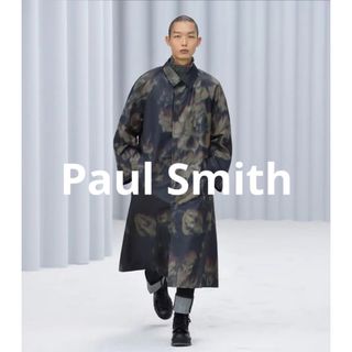 ポールスミス(Paul Smith)のPaul Smith 21AW ローズ 花柄 アートワークプリント ロングコート(ステンカラーコート)