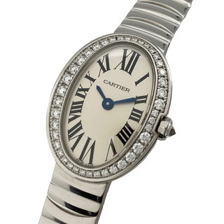カルティエ(Cartier)のカルティエ Cartier ミニべニュワール WB520025 K18WG クオーツ レディース 腕時計(腕時計)