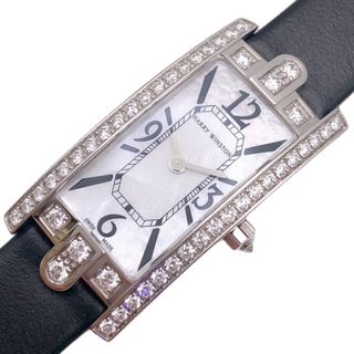 ハリーウィンストン(HARRY WINSTON)の　ハリーウィンストン HARRY WINSTON アヴェニュー　Cミニ　ホワイトシェル AVCQHM16WW024 K18ホワイトゴールド ダイヤモンド レディース 腕時計(腕時計)