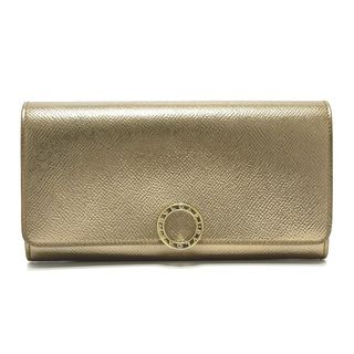 ブルガリ(BVLGARI)のブルガリ BVLGARI ブルガリブルガリ 287066 長財布 レザー メタリックゴールド 美品(財布)