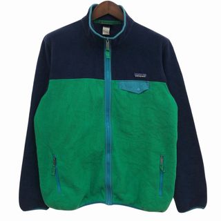 パタゴニア(patagonia)のSALE/// patagonia パタゴニア SYNCHILLA シンチラ フルジップ フリースジャケット ネイビー (レディース XL)  P2222(その他)