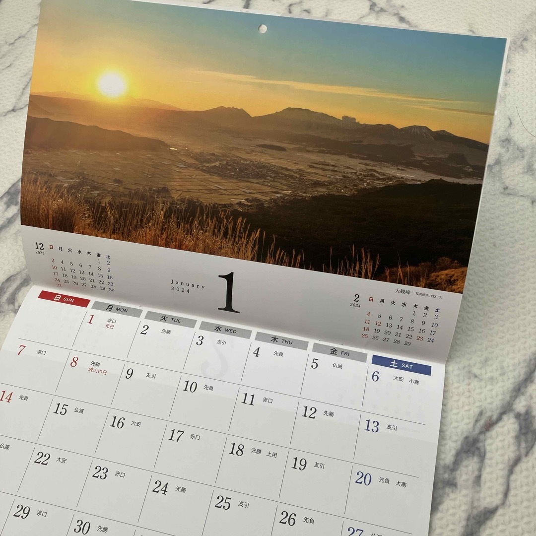 2024年　カレンダー　ドモホルンリンクル  インテリア/住まい/日用品の文房具(カレンダー/スケジュール)の商品写真