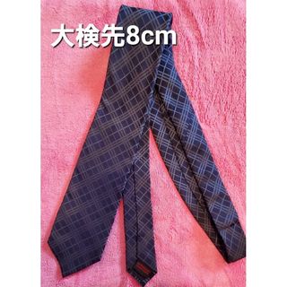 バーバリーブラックレーベル(BURBERRY BLACK LABEL)の美品　BURBERRYブラックレーベル　ネクタイ濃紺(ネクタイ)