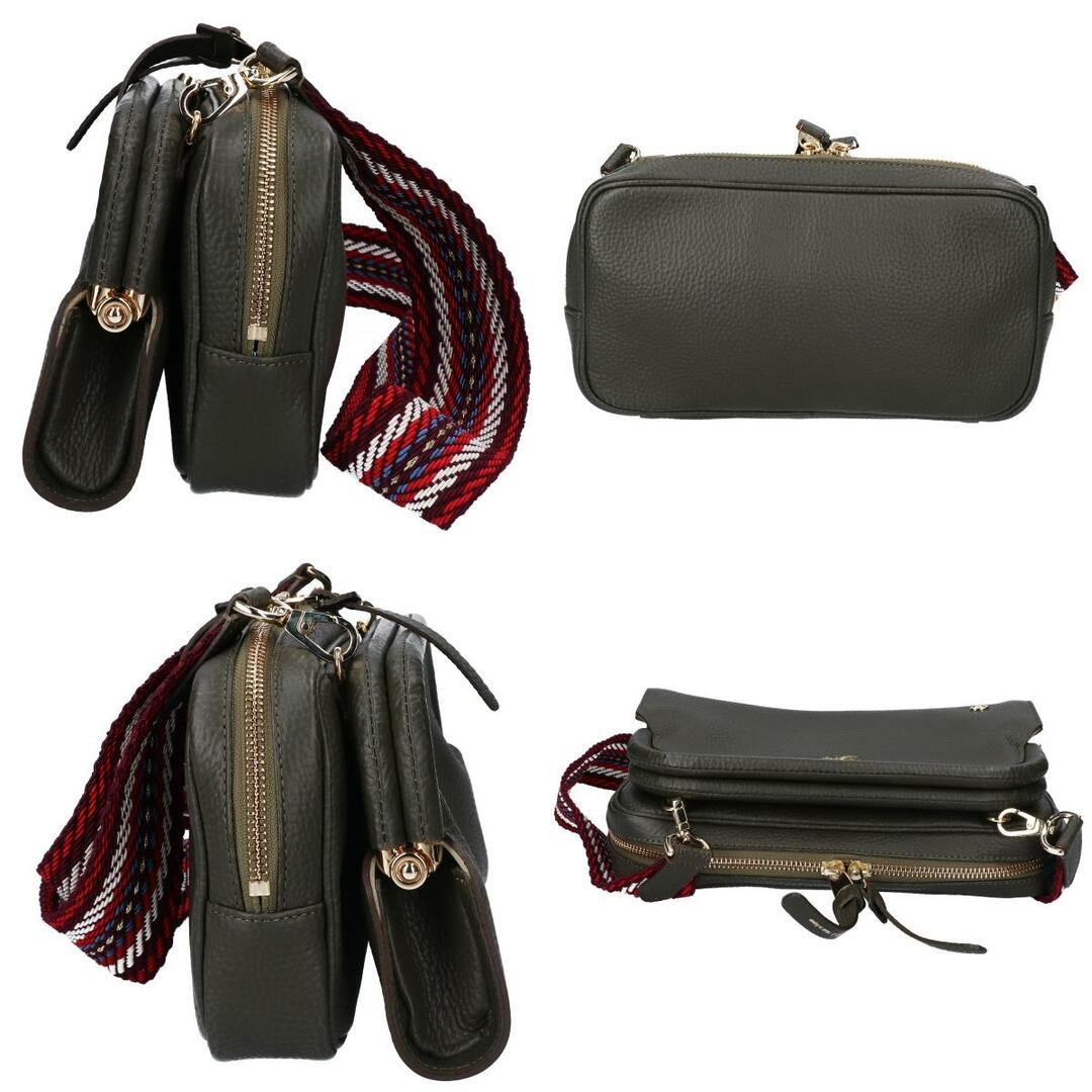 ADMJ 【美品】THE BEE 牛革シュリンク型押し 口金 クロスボディ ADMJ 【美品】THE BEE 牛革シュリンク型押し 口金 クロスボディ