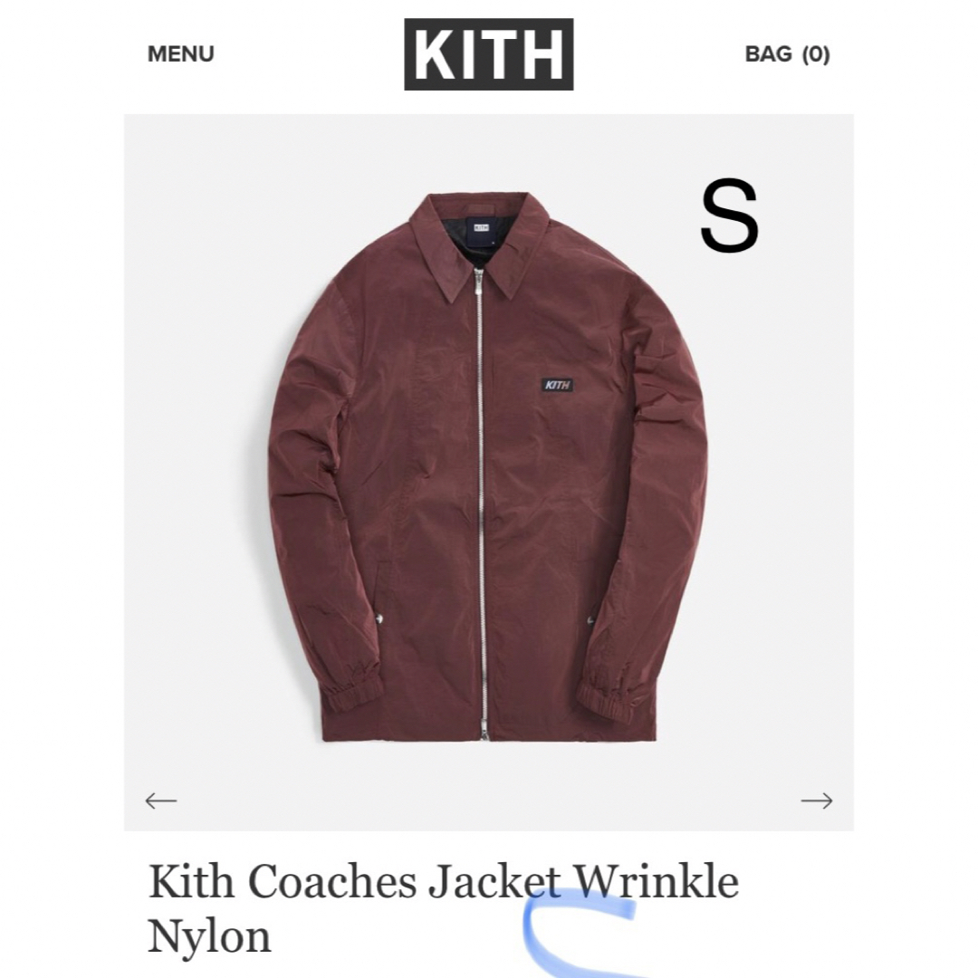 西九州新幹線 21SS Kith Coaches Jacket Wrinkle Nylon