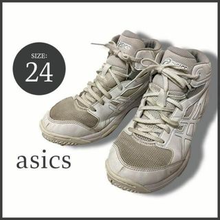 アシックス(asics)のasics ダンクショット TBF139 バスケットシューズ ホワイト 24cm(スニーカー)