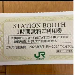 ミニレター込！JR東日本STATION BOOTH 1時間無料券  10枚(その他)
