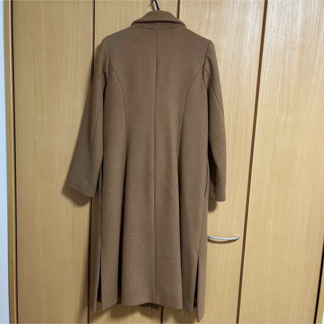 REDYAZEL(レディアゼル)のレディアゼル　配色チェスタージップコート　ブラウン  レディースのジャケット/アウター(チェスターコート)の商品写真