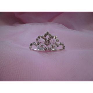 ミニティアラ　A   髪飾り　コーム　結婚式　発表会　プリンセス(ヘアアクセサリー)