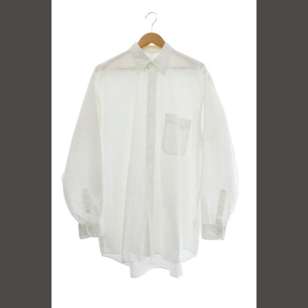コモリ COMOLI オックス BDシャツ オックスフォード 長袖 シャツ 2白55cm身幅