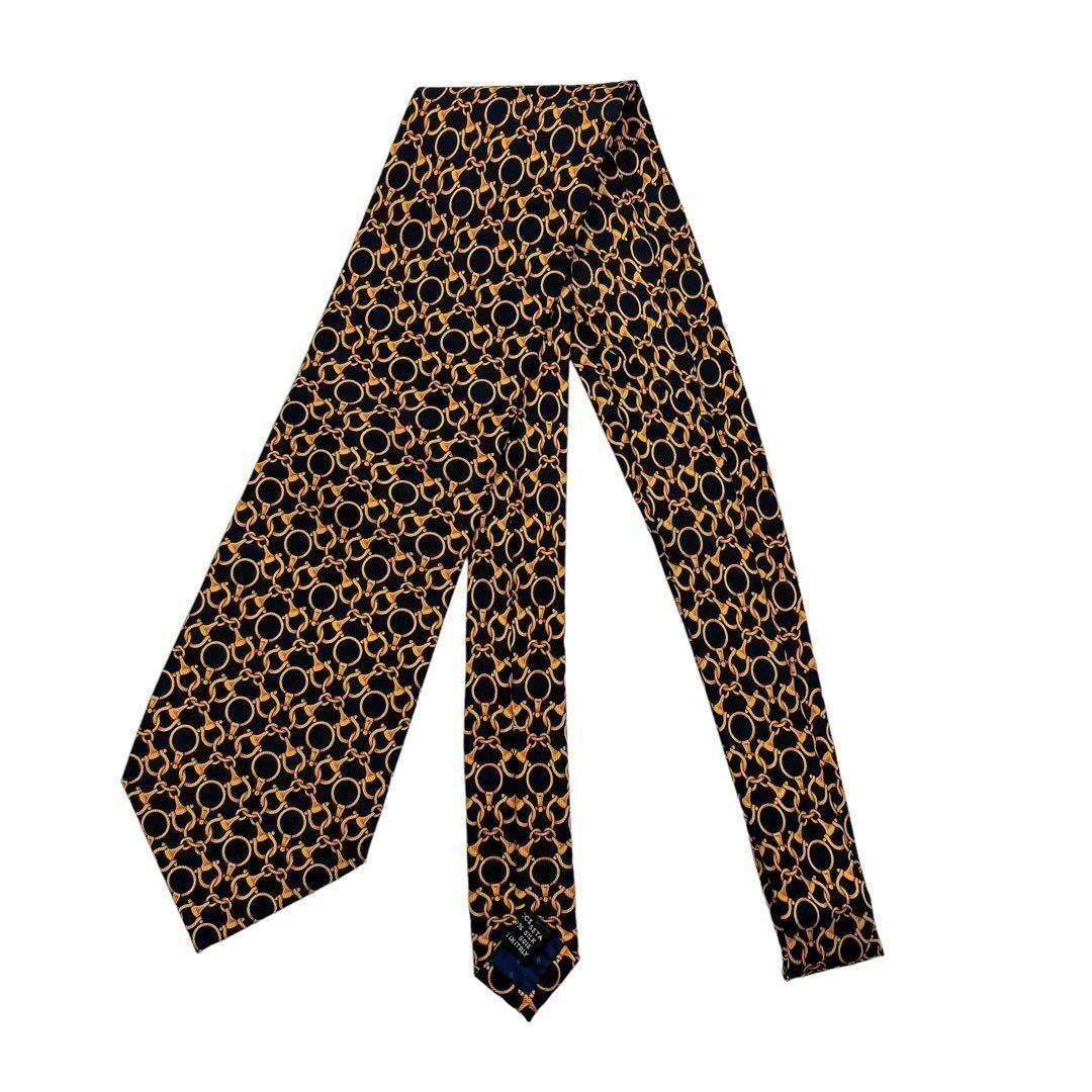 Gucci(グッチ)のGUCCI ネクタイ　紳士　レディース　ブラック　ゴールド　チェーン　高級感 メンズのファッション小物(ネクタイ)の商品写真