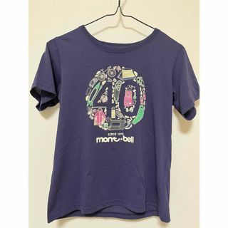  【モンベル】40周年デザインTシャツ（レディースSサイズ紫）(Tシャツ/カットソー(半袖/袖なし))