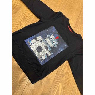 エイチアンドエム(H&M)のH&M kids スパンコール 宇宙ロボットトレーナー　EUR110-116(Tシャツ/カットソー)