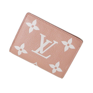 ルイヴィトン(LOUIS VUITTON)のルイ ヴィトン ポルトフォイユ クレア 二つ折り財布 モノグラムアンプラント レザー ローズトリアノン ピンク ゴールド金具 M81649 箱付 LOUIS VUITTON（新品・未使用品）(財布)