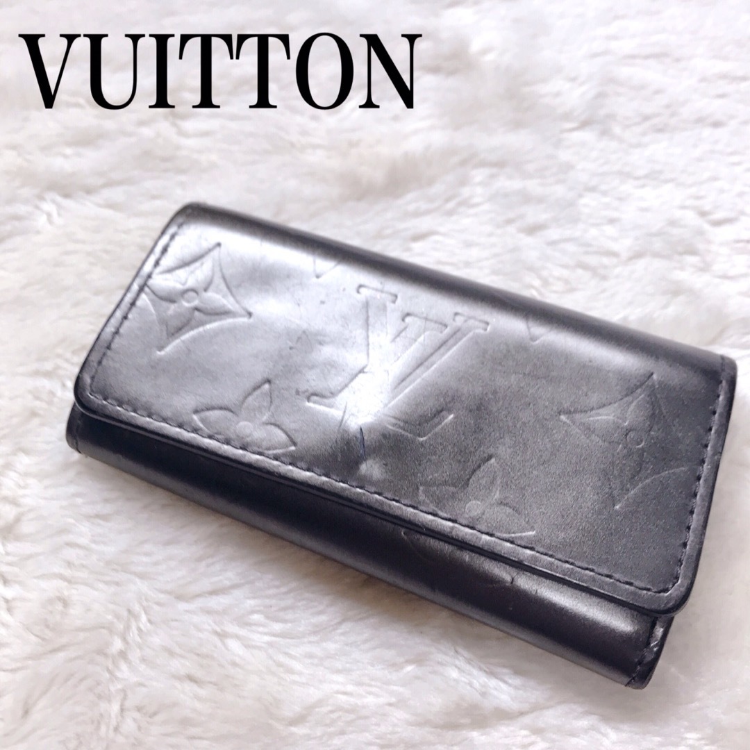 LOUIS VUITTON(ルイヴィトン)のVUITTON モノグラムマット ノワール キーケース ミュルティクレ 4 小物 レディースのファッション小物(キーケース)の商品写真