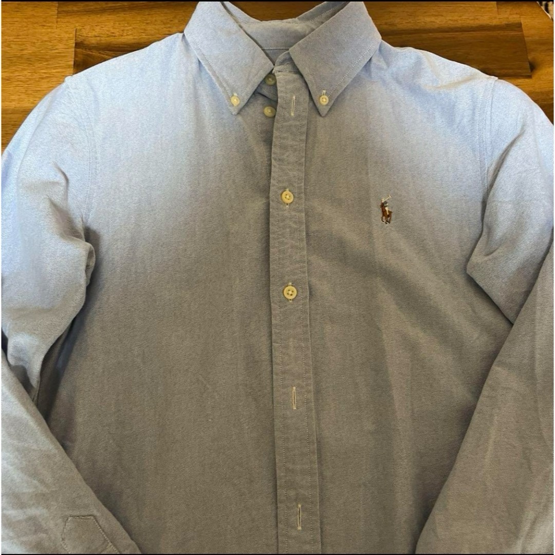 POLO RALPH LAUREN(ポロラルフローレン)のラルフローレン　ブルー 長袖シャツ レディースのトップス(シャツ/ブラウス(長袖/七分))の商品写真