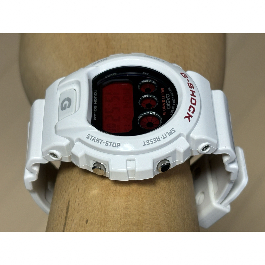 G-SHOCK(ジーショック)のG-SHOCK/三つ目/GW-6900/電波/ソーラー/ホワイト/反転液晶/美品 メンズの時計(腕時計(アナログ))の商品写真