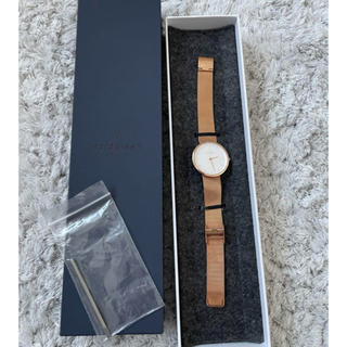 ダニエルウェリントン(Daniel Wellington)の美品❗️定価24000円ノードグリーン ローズ ゴールド腕時計(腕時計)