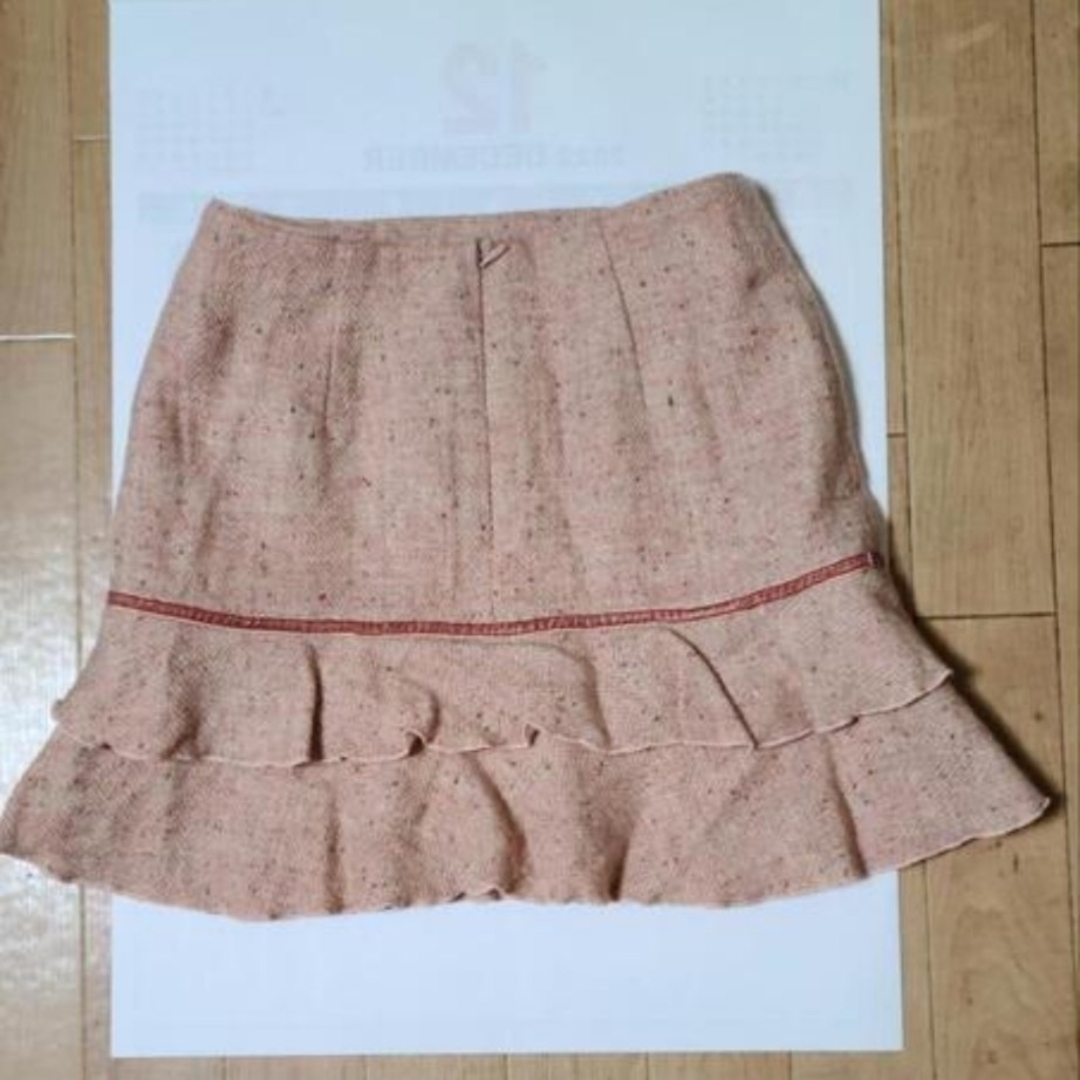 ミニスカート　秋冬　ピンク　W61 レディースのスカート(ミニスカート)の商品写真