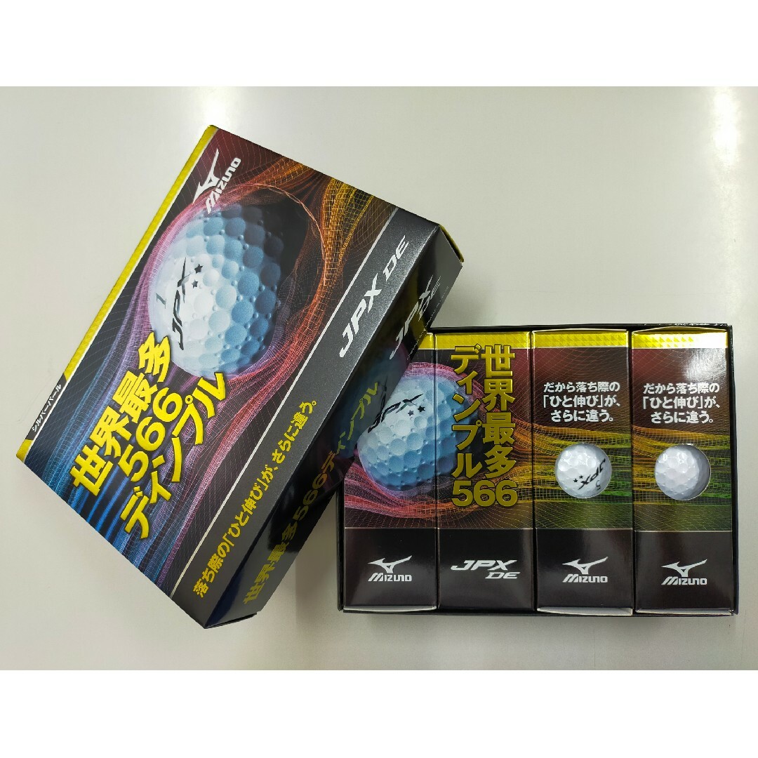 MIZUNO(ミズノ)のMIZUNO JPX DE ゴルフボール シルバーパール 1ダース(12個入) スポーツ/アウトドアのゴルフ(その他)の商品写真