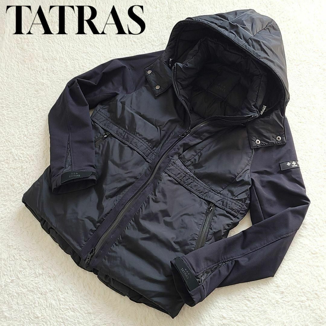 TATRAS(タトラス)の美品✨タトラス GHIBLI コンビネーション ダウン ジャケット ブラック メンズのジャケット/アウター(ダウンジャケット)の商品写真