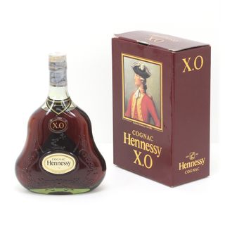 $$ Hennessy ヘネシー X.O グリーンボトル 金キャップ 40度 700ml コニャック 箱付き 未開栓(ブランデー)