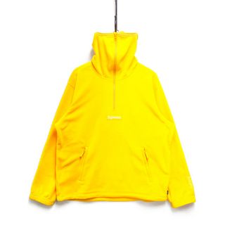 シュプリーム(Supreme)のSUPREME シュプリーム 23AW Polartec Facemask Half Zip Hooded Sweatshirt ハーフジップ フリース パーカー イエロー L 正規品 / 32922(パーカー)